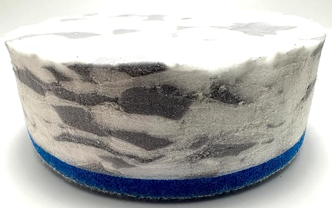 Refill Pack of 12 Drill Powered 3.5” Magic Sponge Erasers Infused with Scouring Nuggets, 10x Durability vs Traditional Erasers, Advanced Cleaning for Bathroom Kitchen Floors, Round 3.5"x1.25" Thick
