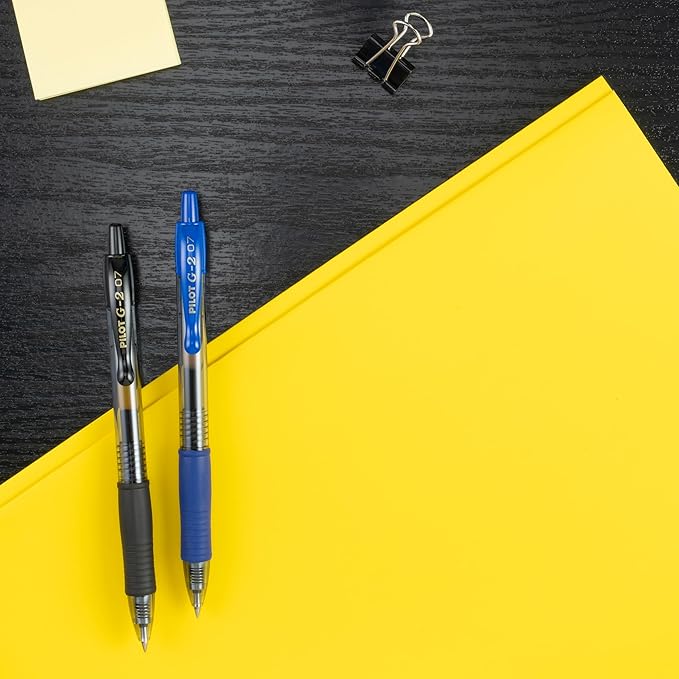 Pilot G2 Premium Gel Roller Pens, Bold Point, Gel Ink Pens, 1 mm, Pack of 8, Black, Blue - Ideal for School, Journaling & Office Writing