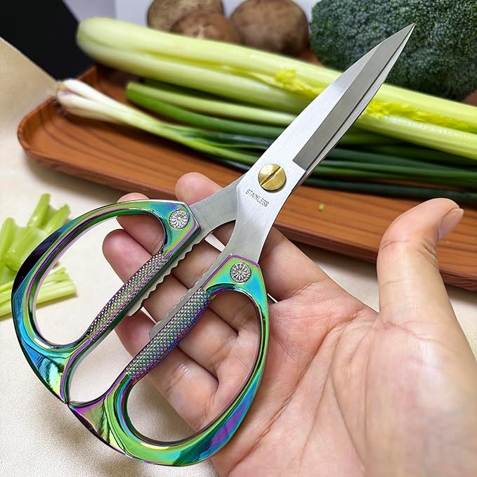 Kitchen Scissors All Purpose Heavy Duty Kitchen Shears for Food, Meat, Poultry, vegetable, Herbs| 7.5inches Utility Scissors for Cooking, Office, Fabric