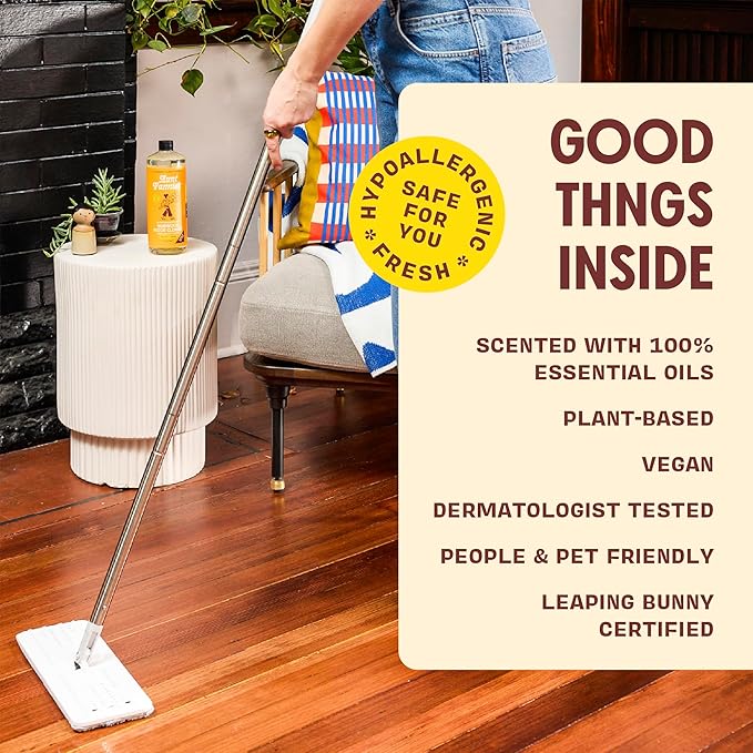Aunt Fannie's Bundle: Floor Cleaner Vinegar Wash (Lavender) + Hardwood Floor Cleaner (Lemon)