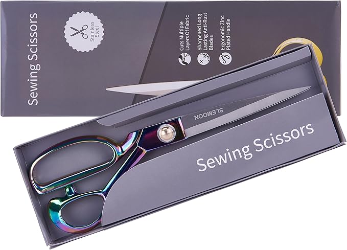 Fabric Scissors Professional 10" Sewing Scissors,Heavy Duty Shears for Fabric,Leather,Raw Materials,Dressingmaking,Upholstery Shears for Dressmakers Students Office Crafting