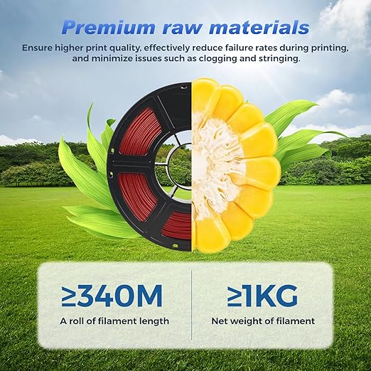 FLASHFORGE Rapid PLA Filament 1.75mm Aurora Red, 500mm/s High Speed Printing, 3D Printer Filament 1kg Spool, Dimensional Accuracy +/- 0.02mm, Enjoy Exceptional Print Quality