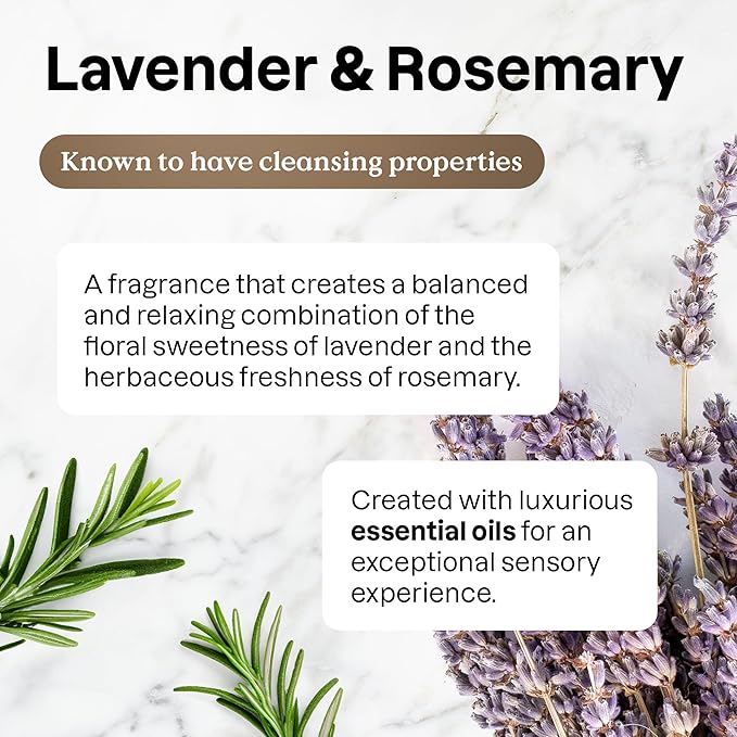 ATTITUDE Dish Soap, EWG Verified, Plant and Mineral-Based Ingredients, Vegan and Cruelty-free Household Products, Lavender and Rosemary, 16 Fl Oz