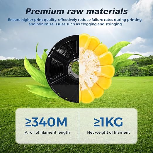 FLASHFORGE High Speed PLA Filament, 1.75mm, 500mm/s, High Speed Printing, Fast 3D Printer Filament, Robust and High Flow for Fast Printing, 2.2lbs/Spool