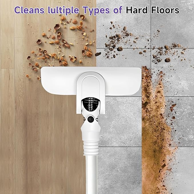 POMBEU Corded Stick Vacuum Cleaner， Hardwood Floor Vacuum, 600W Powerful Hard Floor Vacuum Cleaners， Powerful Upright Corded Vacuum Cleaner Suitable for Hair, Pet Hair, Wood Floors， Tile Floors Dorm