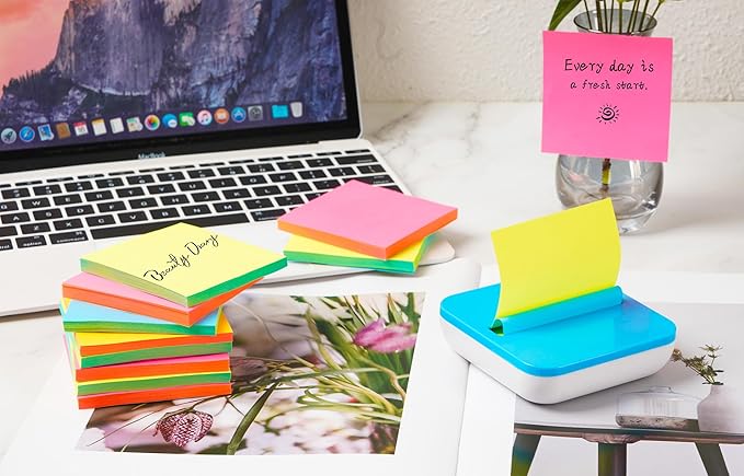 (18 Pads) Pop Up Sticky Notes 3x3 Refills, Alternating Color, Strong Adhesive Memo Pad Bulk, Suitable for Home, Office, School, Clean Removal
