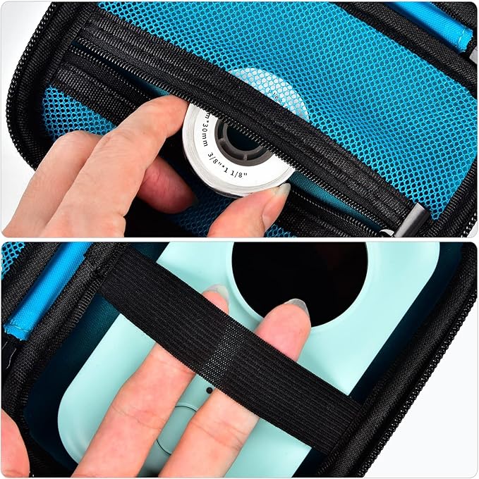 Labels Printer Case Compatible with COLORWING D30 Bluetooth Wireless Portable Labeling Printer Also for Phomemo D30 D35 for Memoking Mini Thermal Printing Sticker Storage Holder