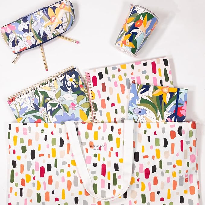 Kate Spade New York Large College Ruled Notebook, 11" x 9.5" Spiral Notebook with 160 Pages