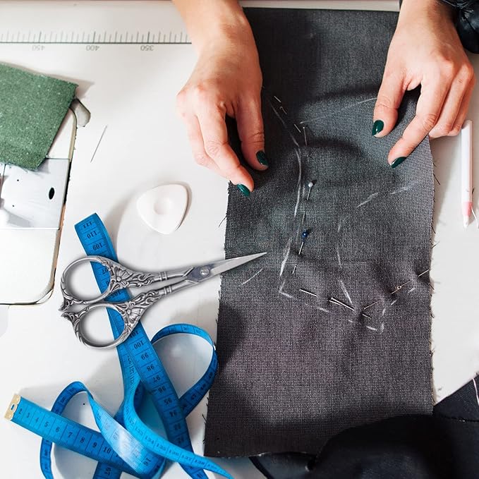 BIHRTC Embroidery Sewing Scissors Stainless Steel for Cross Stitch Cutting Threading Needlework Handcraft Craft Art Work DIY Tool