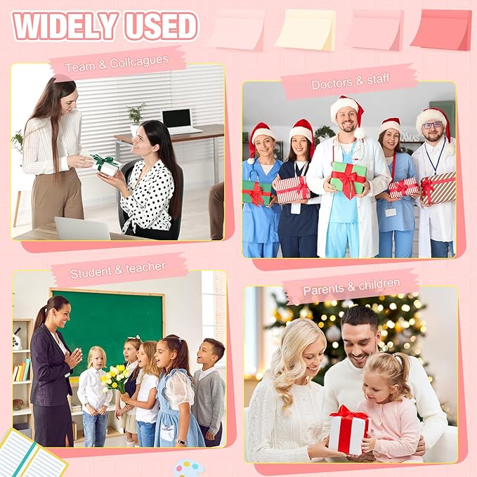 Fainne 8 Pack Sticky Notes Bulk Back to School Supplies Self Stick Note Pads Paper Memo for Office First Day of School Student Teacher Essentials (3x5inch,Light Color)