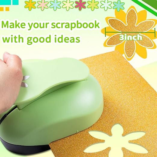 Flower Hole Punch, Flower Punches for Paper Crafts, Daisy PaperPunch, 3 inch FlowerPunch, Daisy Punches, FlowerShape Craft Punches, Large FlowerHole Puncher Shape, Scrapbooking Puncher
