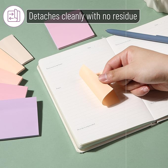 Mr. Pen- Sticky Notes, 3”x3”, 12 Pads, 600 Sheets, Colorful Sticky Notes 3x3, Sunset Sorbet