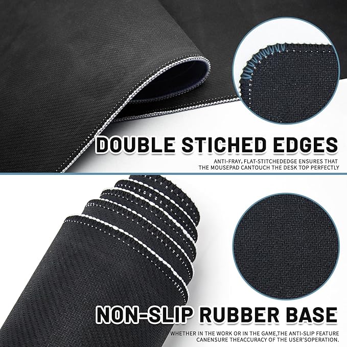 Frog Gaming Mouse Pad, Lush Green Nature Theme Mouse Pad, Indoor Frog Mousepad, Whimsical Frog Mousepad, Game Desk Accessories for Boys, Large Desk Mat for Keyboard and Mouse 11.8”x 31.4” XL