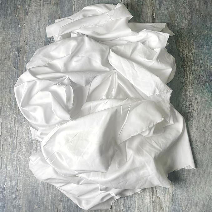 SupremePlus Recycled White Sheeting Cleaning Rags (10 lbs. Box) – Lint Free White Cotton Cloths for Manufacturing | Automotive | Janitorial | Shop Rags Bulk - Multipurpose