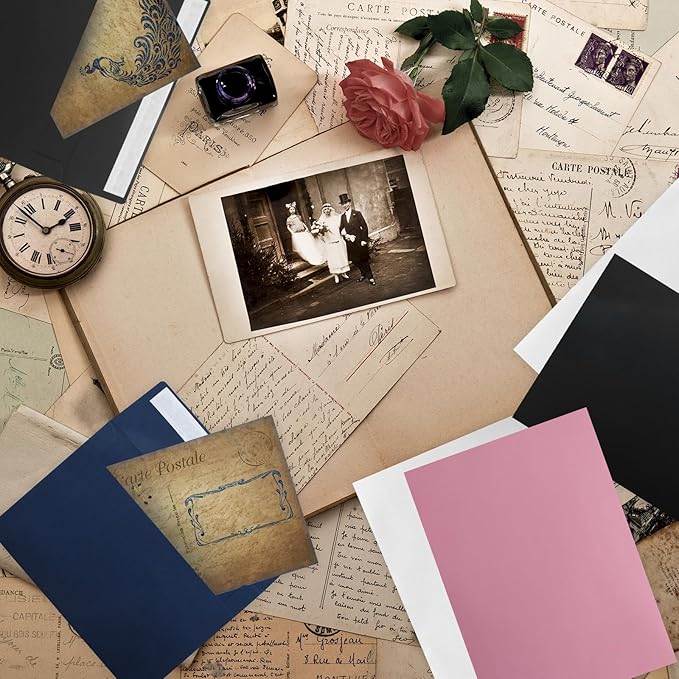 50 Pack White A7 & 5x7 Self-Sealing Envelopes for Invitations, Photos, Cards & Mailings - Wedding & Occasion Ready