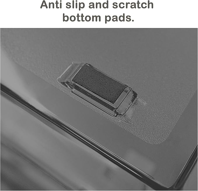 Acrimet Facility 2 Tier Letter Tray, Front Load, Letter Size/A4, Desktop File Organizer, Plastic (Clear Smoke Color)