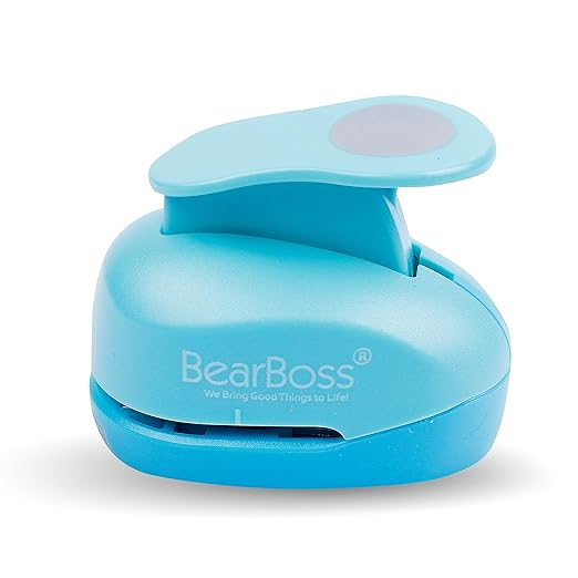 6 Craft Hole Punch Shapes 1 Inch Paper Punches for Crafting Handmade Scrapbooking Punches Mix Shapes Designs for Kindergarten Teacher Office Supplies Kids by BearBoss