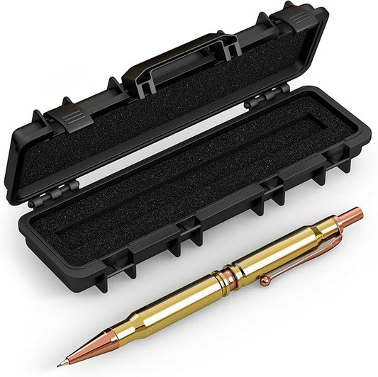 .308 Real Brass Casing Mechanical Pencil - Tactical Gift Box - Polished Brass