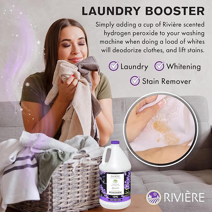Rivière 12% Scented Hydrogen Peroxide, Gallon, Lavender