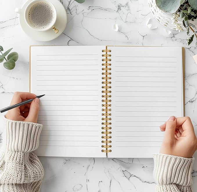 Tarot Card Notebook Journal - The Moon Tarot Notebook, 5.5×8.3 Tarot Spiral Bound Notebook Aesthetic with 164 Pages, Witch Journal, Witch Gifts