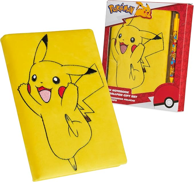 Pokemon Journal Set for Kids Teens Diary with Lock or Notebook with Pen Secret Diary School Supplies Pikachu Cute Stuff Gifts for Kids(Notebook/Ballpen Set)
