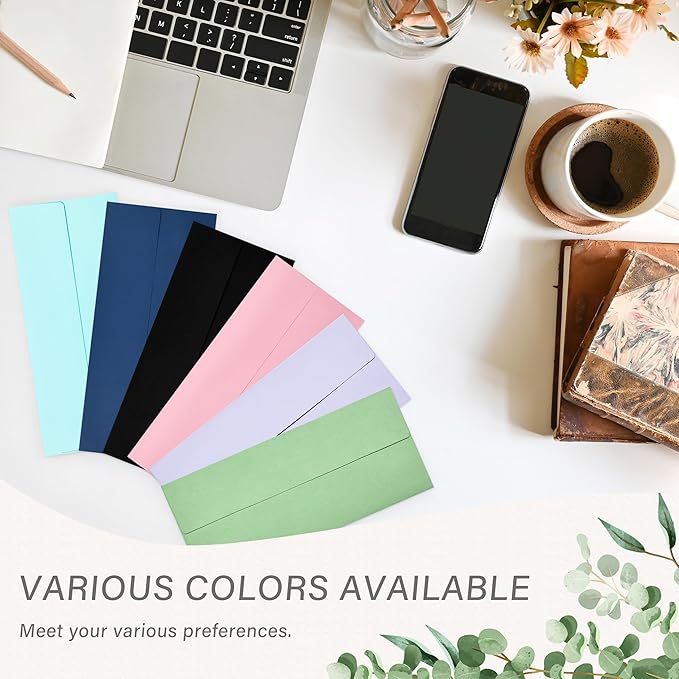 200 Pack #10 Business Envelopes, Self Seal Standard Navy Blue Envelopes for Secure Business & Legal Mailing, Office, Checks, Letter, Invoices, 4 1/8 x 9 1/2 Inches