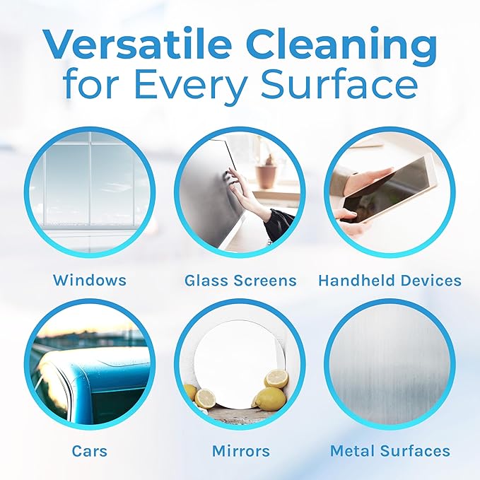 Hygea Natural Clear 'n' Bright - Glass Cleaner Spray - Streak-Free & Ammonia-Free Window Cleaning - Window & Mirror Cleaning Supplies - Safe & Fast with Natural Ingredients (1 Gallon & 24oz Spray)