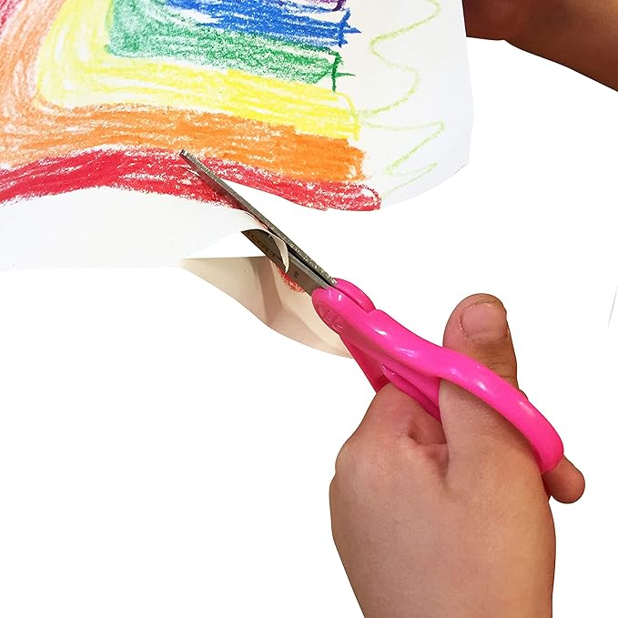 Westcott Kids Scissors, Pointed, Back to School, Classroom Supplies, 5-Inch, Color Varies, Pack of 1 (13131)