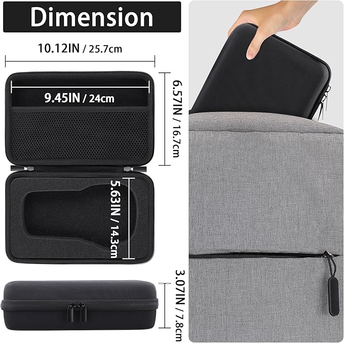 co2CREA Hard Case Replacement for DYMO LabelManager 160 / DYMO LabelManager 280 Rechargeable Portable Label Maker