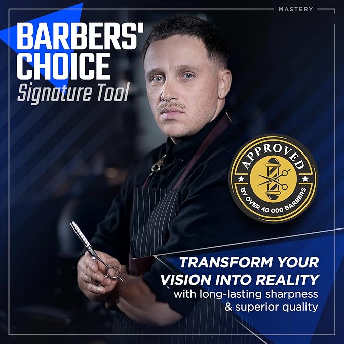 Fagaci Hair Thinning Scissors 5.5" with 440C Steel, Extreme Sharpness & Precise Cuts Texturizing Shears, Barber Thinning Shears, Hair Cutting for Women & Men, Slim Blades Texturizing Scissors