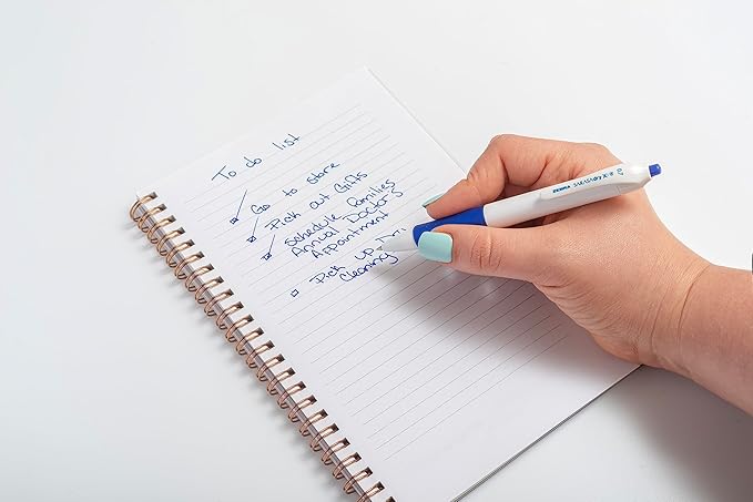 Zebra Pen Sarasa Dry X1+ Retractable Gel Pen, Plastic Barrel with Protective Coating, Medium Point, 0.7mm, Blue Ink, 12-Pack