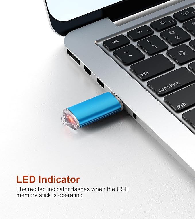 TOPESEL 50 Pack 4GB USB 2.0 Flash Drive High Speed 4G Thumb Drive Memory Stick Jump Drive 4G USB Drive Zip Drive for PC laptops, Tablets, TVs, car Audio (Blue)