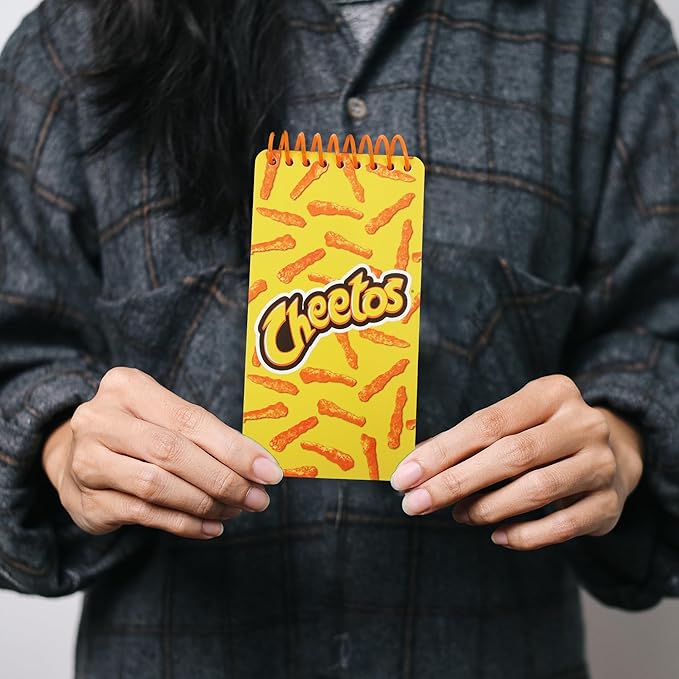 Cheetos Cute Spiral Small Notebook Pocket Size Notepad, College Ruled Memo Pads for Home, Office, College and School 6.5"x3.5"