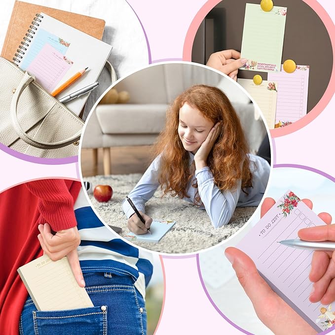 300 Sheets to Do List Notepad Daily Checklist Sticky Notes Cute Undated Memo Pad Color Block to Do Note Pad Weekly Plan Agenda and Organizer Planners for College(Bible Style,3.14 x 5.11 Inch)