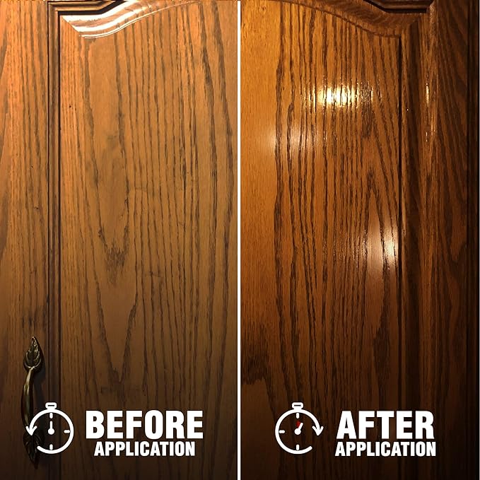 Milsek Furniture Polish and Wood Cleaner with Orange Oil - Multipurpose Cleaning Supplies for Home and Household from Hardwood Floors to Kitchen Cabinets- 12 Fl Oz (Pack of 6)