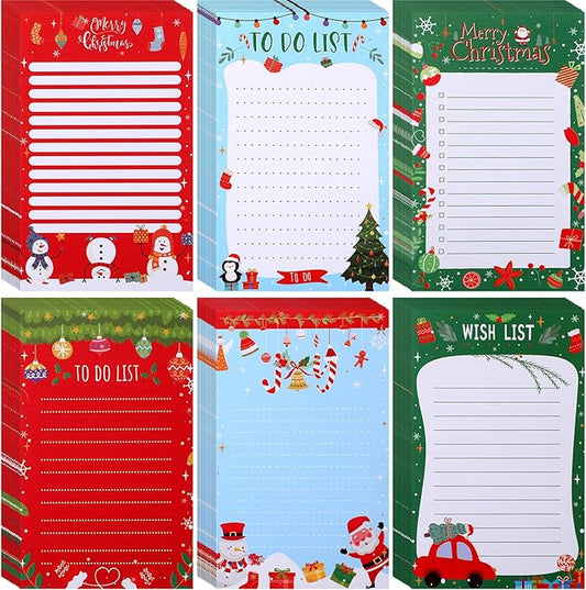 300 Sheets to Do List Notepad Daily Checklist Sticky Notes Cute Undated Memo Pad Color Block to Do Note Pad Weekly Plan Agenda and Organizer Planners for College(Snowman Style,3.14 x 5.11 Inch)