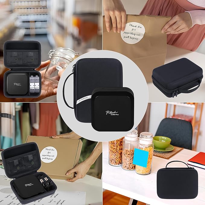 Storage Case Compatible with Brother P-Touch Cube Plus PT-P710BT Label Maker