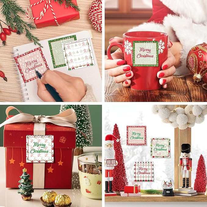 9 PCS Christmas Sticky Note Christmas Note Pads Christmas Notepad Set Cute Self Adhesive Memo Notepads for Xmas Winter Holiday Party School Work Study Supplies Kids Gifts，450 Sheets (Christmas-1)