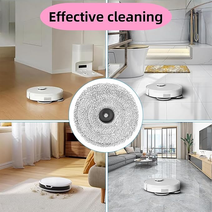 JoyBros Replacement Mop Pad Plate Compatible for Dreame L10s Pro Ultra Heat/L10s Ultra Gen2/X30 Ultra/X40 Ultra/L20 Ultra/X40 Master/L40 Ultra Vacuum Cleaner Mop Tray Attachment 1Pair