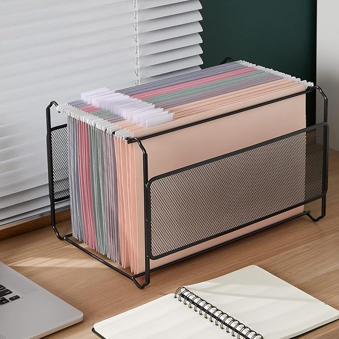 Y YOMA Legal Size - 25 Pack Colored Hanging File Folders Decorative Hanging Folder Cute Pretty File Folder for Filing Cabinet Office Home with 1/5-Cut Adjustable Tabs, Morandi Assorted Color