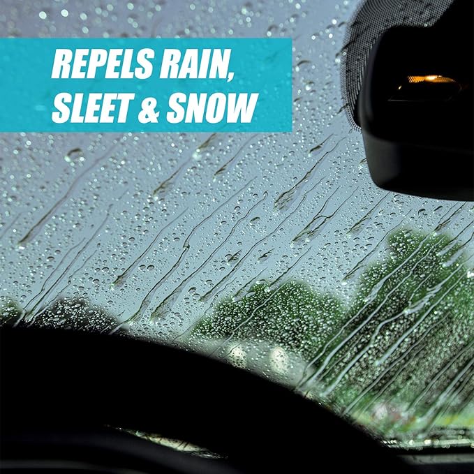 Invisible Glass 92184-6PK Premium Glass Cleaner with Rain Repellent for Exterior Automotive Glass and Windshields to Shield Against Rain, Snow, and Sleet, 22 Fl Oz, Pack of 6