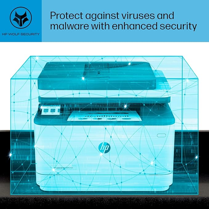 HP Laserjet Pro MFP 3101sdw Black & White Printer, Print, Scan & Copy