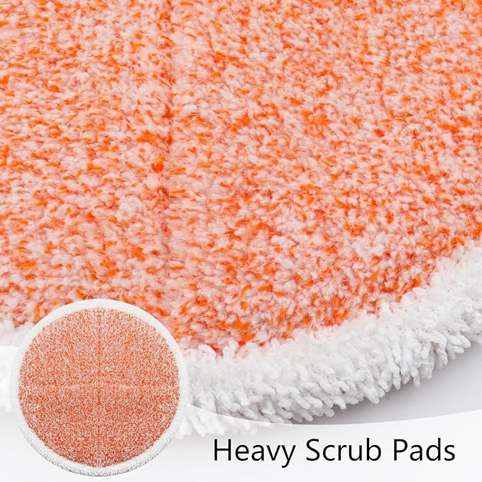 BeiLan Spin Wave Mop Pads Fit for Bissell Spin Wave 20399 23157 23159 2039A 2124A 20393 2039T 2039W 20391 20395 2307 2315A Heavy Soft Scrubby Pads for Hardwood Floor Cleaning Replacement Pads(12Pack)