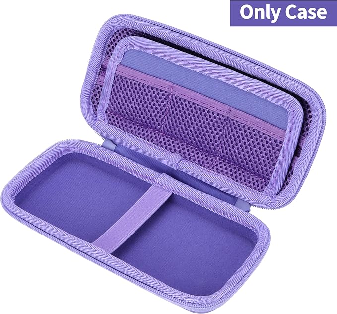 Storage Case Compatible with Texas Ti-84 Plus CE/TI-84 Plus/TI-Nspire CX II CAS/TI-Nspire CX II/TI-83 Plus/TI-89 Titanium/TI-85/TI-86 Calculator (Lilac)