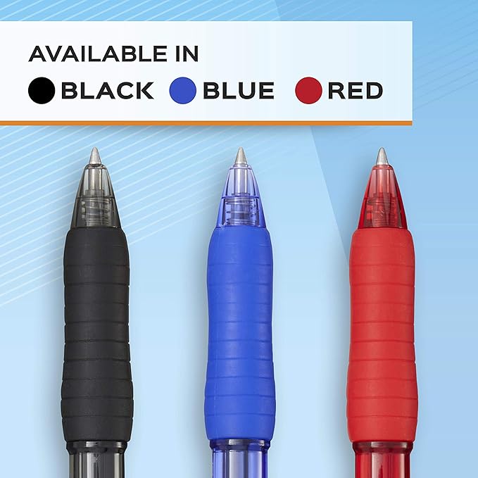 Paper Mate Gel Pen Profile Retractable Pen 0.7mm Blue 12 Count