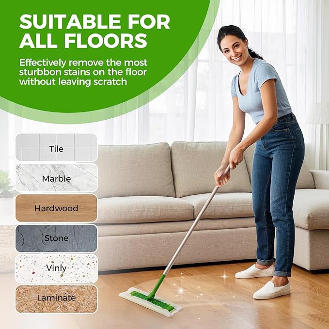 UKEENOR Dry Mop Refills - 160 Count Disposable Dusting Cloths - Electrostatic Cloths - 7.9"x11.6" Box Packing