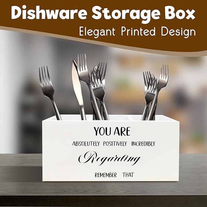 Inspirational Quote Pen Holder for Desk, Motivational Gifts for Women Men Coworkers, Emotional Support Coworker Gift Wooden Pen Pencil Holder Organizer for Office Desk Accessories