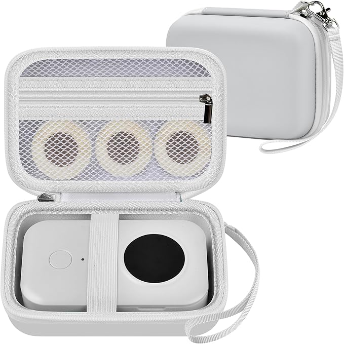 Labels Printer Case Compatible with COLORWING D30 Bluetooth Wireless Portable Labeling Printer Also for Phomemo D30 D35 for Memoking Mini Thermal Printing Sticker Storage Holder