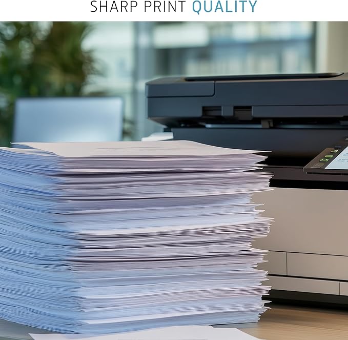 Printer Paper - 8.5 x 11 White Letter Size Copy Paper, 1 Ream 500 Sheets 20 lb Printing Paper for Documents Writing, Drawing, Smooth, 92 Bright | Home, School, Office Supplies | Made in USA