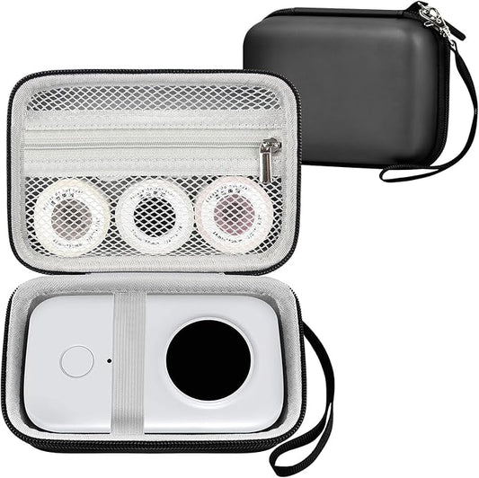 Labels Printer Case Compatible with COLORWING D30 Bluetooth Wireless Portable Labeling Printer Also for Phomemo D30 D35 for Memoking Mini Thermal Printing Sticker Storage Holder
